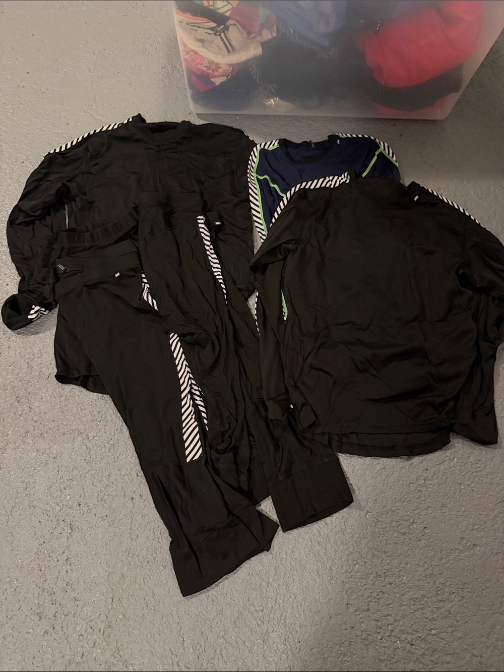 Helly Hansen Black Active Top with Neon Trim
